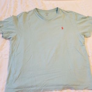Light Blue Polo V-Neck Shirt